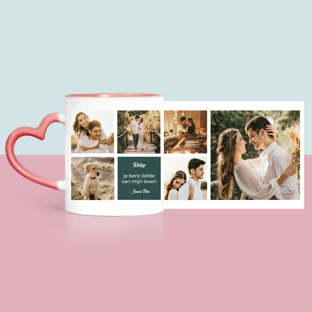 Fotocollage: Liefde Collage - Mok