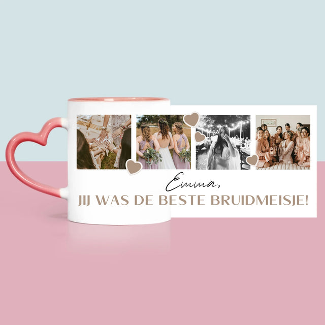 Fotocollage: Bedankt Collage, Bruidsmeisje - Mok