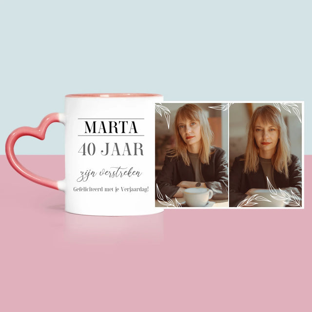 Fotocollage: 40 Jaar Zijn Verstreken - Mok