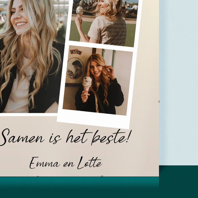 Fotocollage: Beste Vriendinnen, Samen Is Het Beste - Poster
