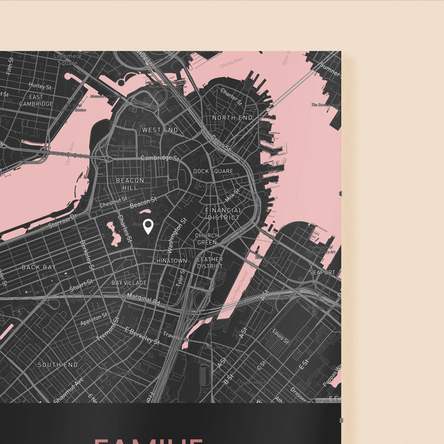 Stadsplastadsplattegrond: Stadskaart: Familie - Poster