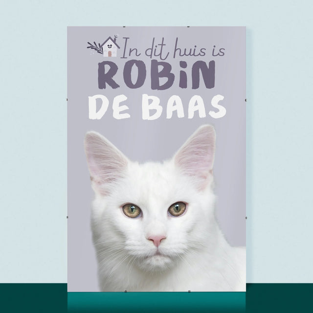Foto En Handtekening: In Dit Huis Is Huisdier De Baas - Poster