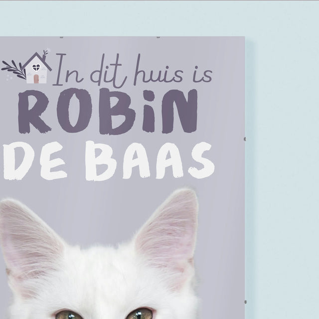 Foto En Handtekening: In Dit Huis Is Huisdier De Baas - Poster