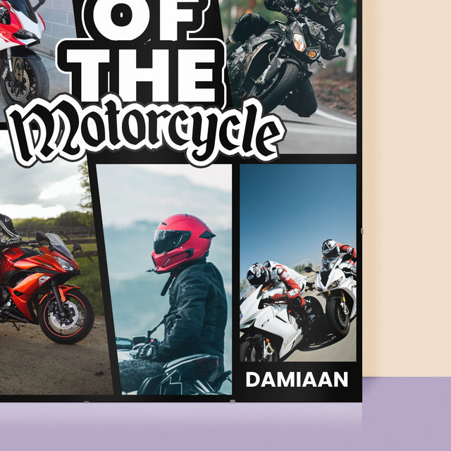 Fotocollage: King Of The Motorcycle - Poster