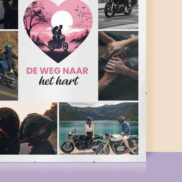 Fotocollage: De Weg Naar Het Hart - Poster