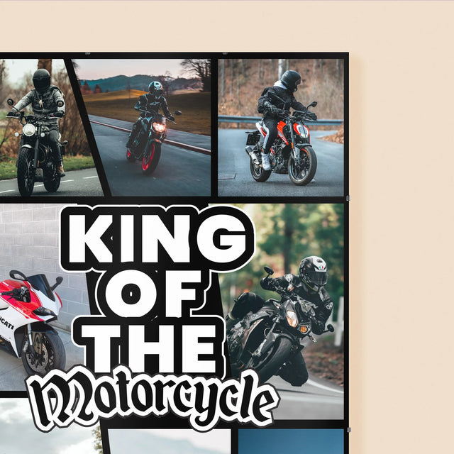 Fotocollage: King Of The Motorcycle - Poster