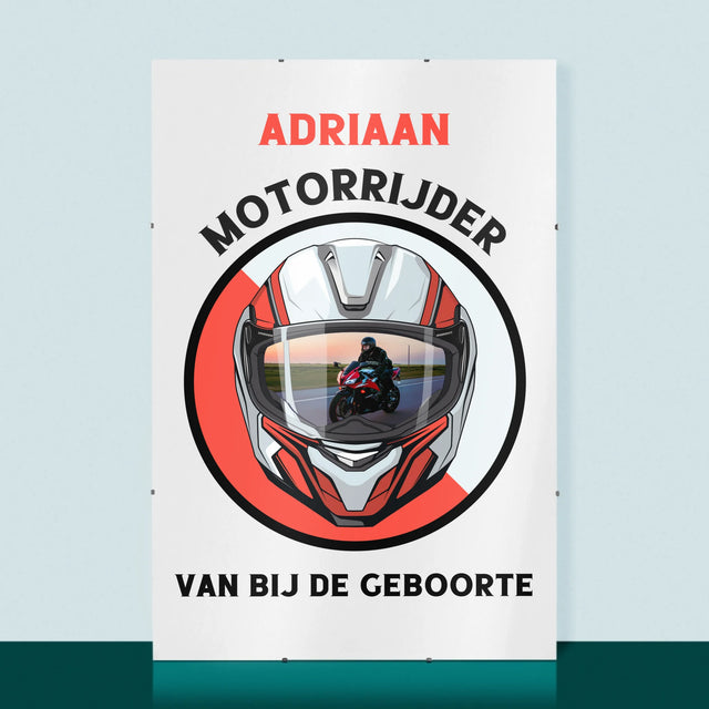 Foto En Handtekening: Motorrijder Van Bij De Geboorte - Poster