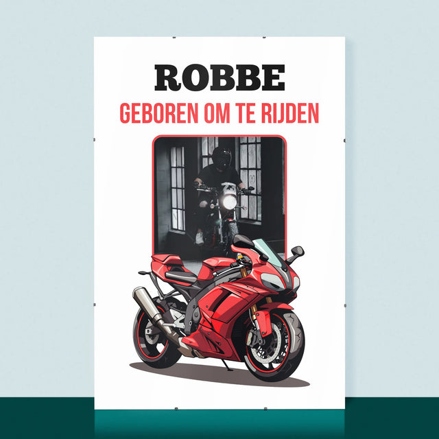 Foto En Handtekening: Geboren Om Te Rijden - Poster