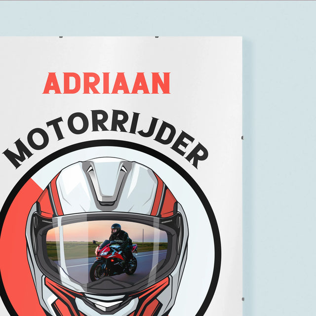 Foto En Handtekening: Motorrijder Van Bij De Geboorte - Poster
