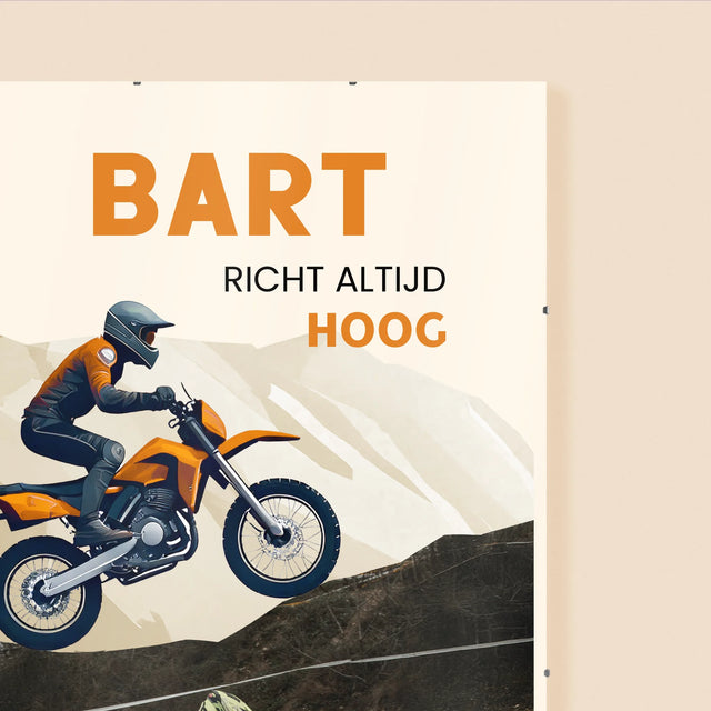 Foto En Handtekening: Richt Altijd Hoog - Poster