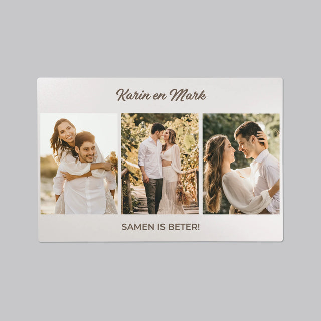 Fotocollage: Samen Is Beter - Bureauonderlegger