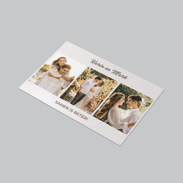 Fotocollage: Samen Is Beter - Bureauonderlegger