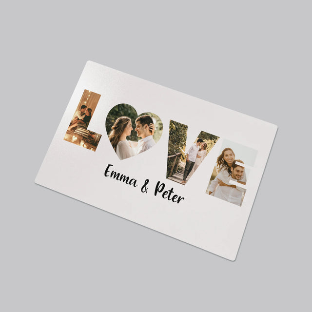 Woord Van Foto'S: Love Met Jouw Foto'S - Bureauonderlegger