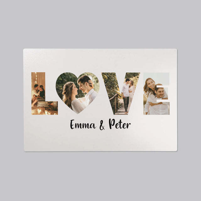 Woord Van Foto'S: Love Met Jouw Foto'S - Bureauonderlegger