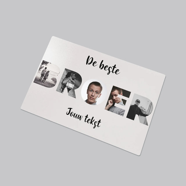 Woord Van Foto'S: Broer - Bureauonderlegger