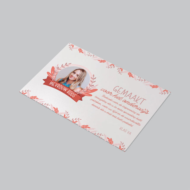 Foto En Handtekening: Gemaakt Voor Het Onderwijs - Bureauonderlegger