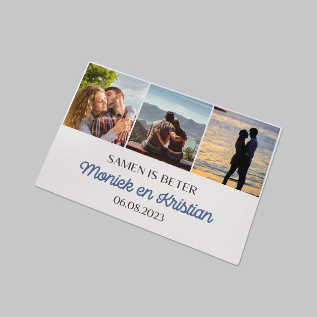 Fotocollage: Samen Is Beter - Bureauonderlegger