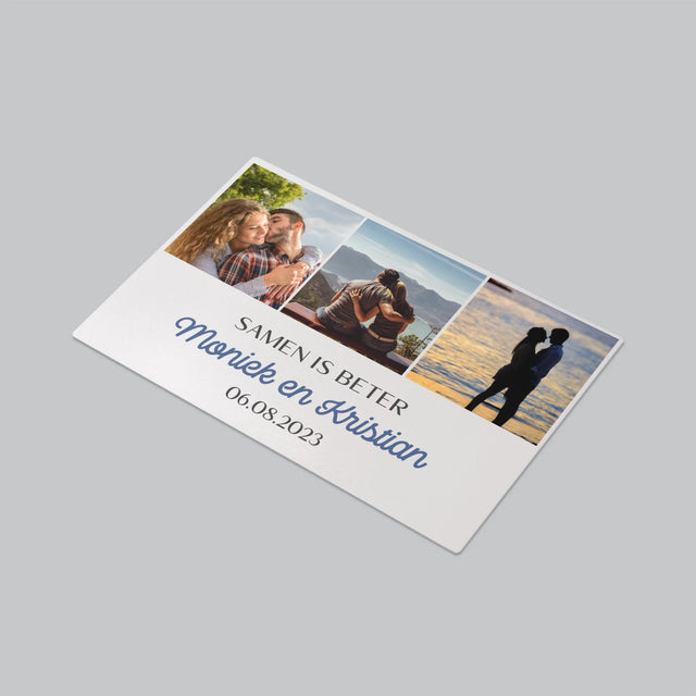 Fotocollage: Samen Is Beter - Bureauonderlegger