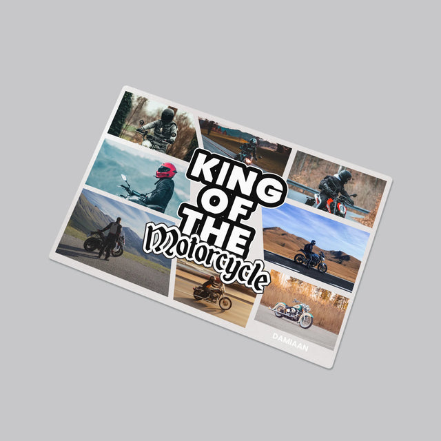 Fotocollage: King Of The Motorcycle - Bureauonderlegger