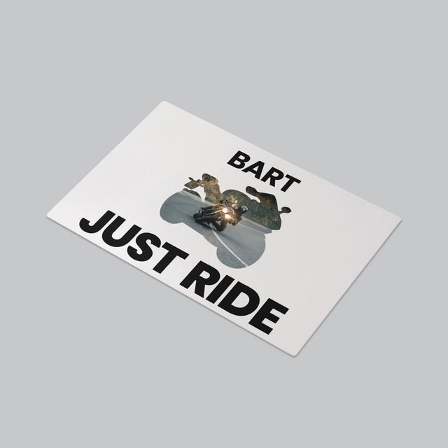 Vorm Van Foto'S: Just Ride - Bureauonderlegger