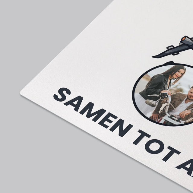 Fotocollage: Samen Tot Aan De Horizon - Bureauonderlegger