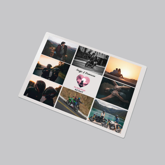 Fotocollage: De Weg Naar Het Hart - Bureauonderlegger