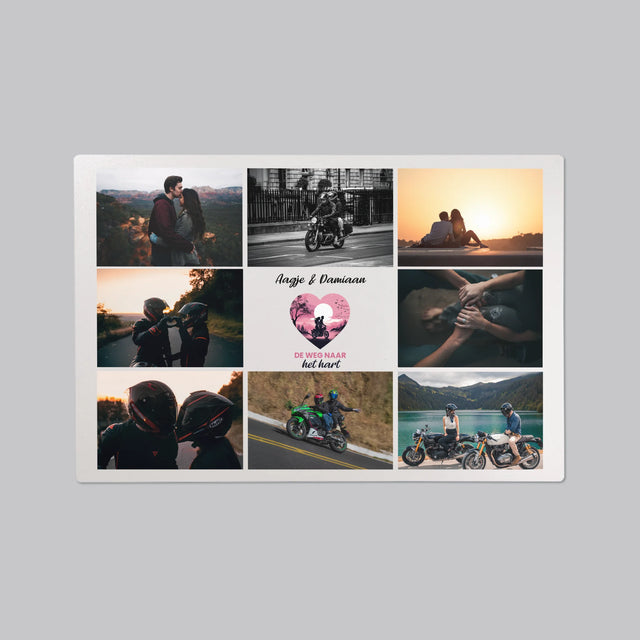 Fotocollage: De Weg Naar Het Hart - Bureauonderlegger