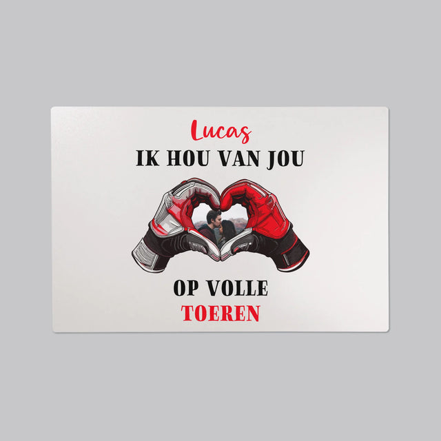 Foto En Handtekening: Ik Hou Van Jou Op Volle Toeren - Bureauonderlegger