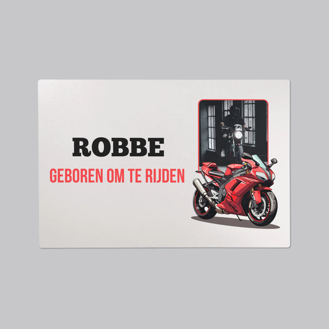 Foto En Handtekening: Geboren Om Te Rijden - Bureauonderlegger