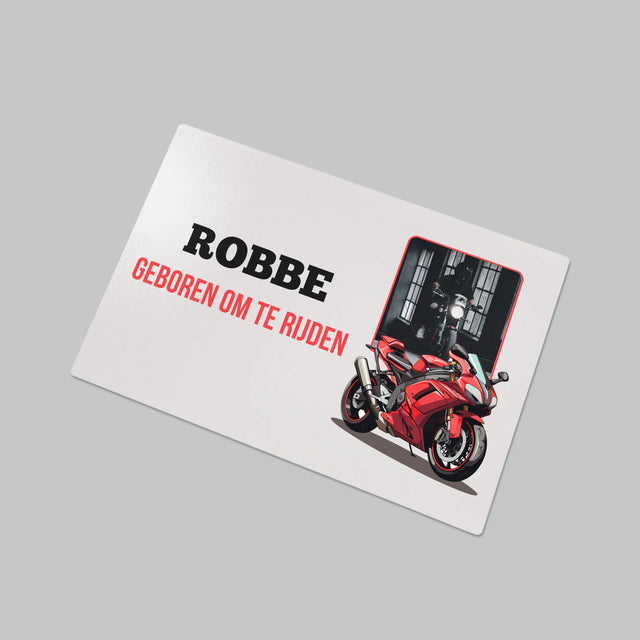 Foto En Handtekening: Geboren Om Te Rijden - Bureauonderlegger