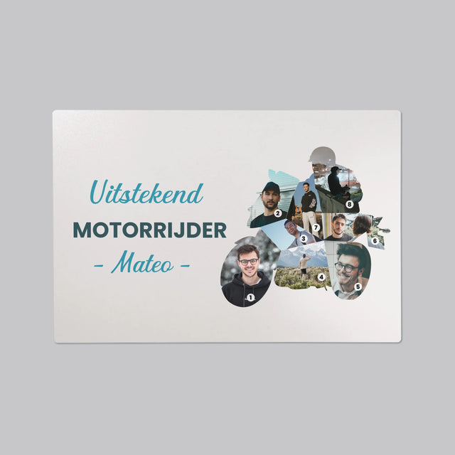 Vorm Van Foto'S: Uitstekend Motorrijder - Bureauonderlegger