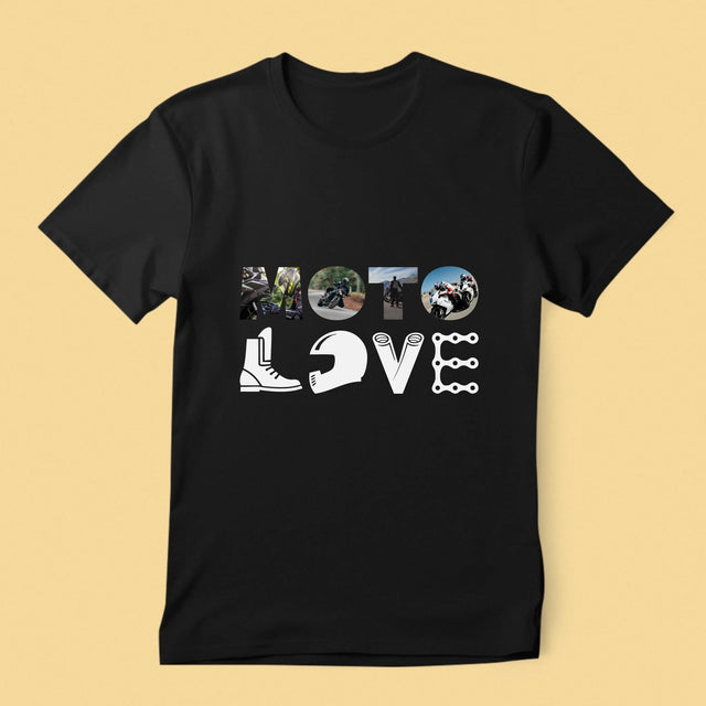 Woord Van Foto'S: Motolove - T-Shirt Voor Heren
