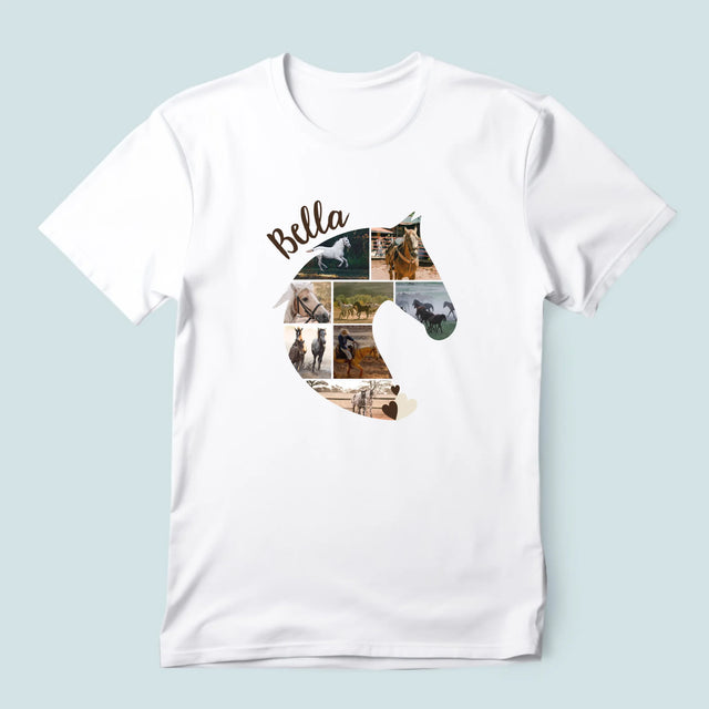 Vorm Van Foto'S: Paard - T-Shirt Voor Heren