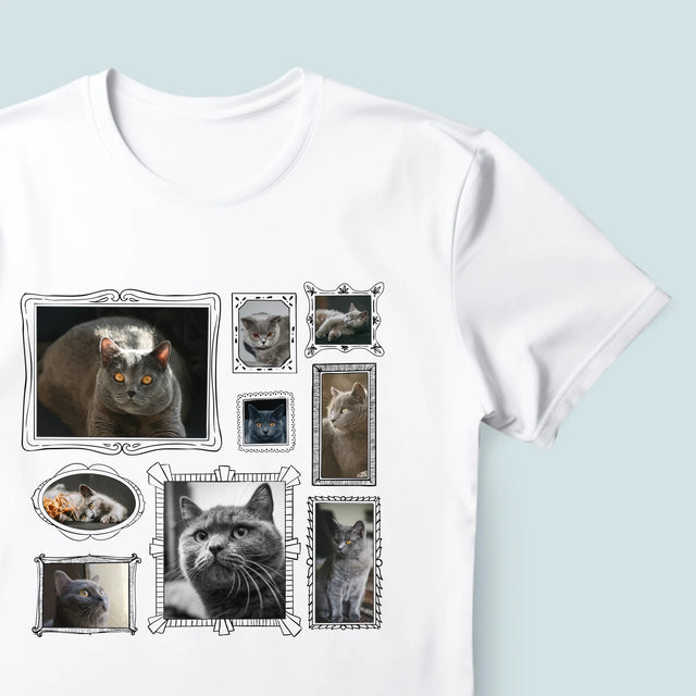 Fotocollage: Fotomuur Met Jouw Huisdier - T-Shirt Voor Heren