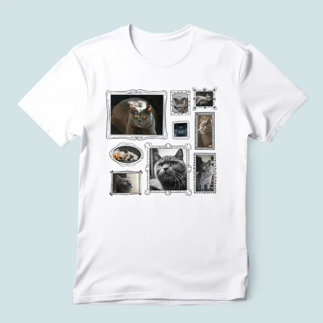 Fotocollage: Fotomuur Met Jouw Huisdier - T-Shirt Voor Heren