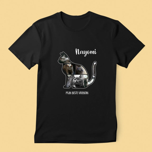 Vorm Van Foto'S: Kat Is De Beste Vriend - T-Shirt Voor Heren