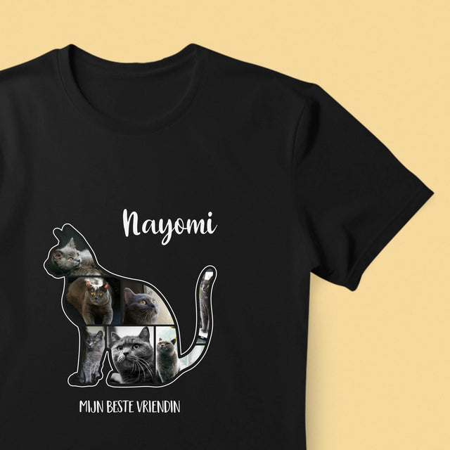 Vorm Van Foto'S: Kat Is De Beste Vriend - T-Shirt Voor Heren