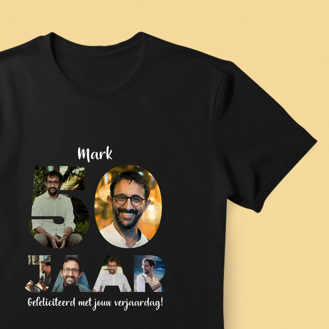 Woord Van Foto'S: 50 Jaar - T-Shirt Voor Heren