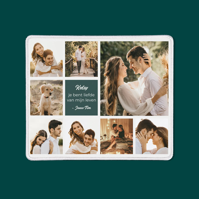 Fotocollage: Liefde Collage - Muismat