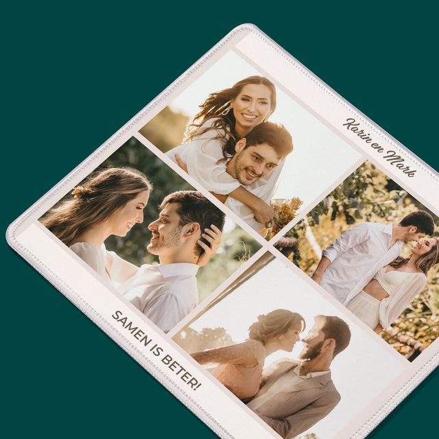 Fotocollage: Samen Is Beter - Muismat