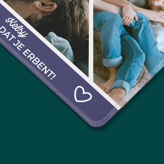 Fotocollage: Bedankt, Dat Je Er Bent - Muismat