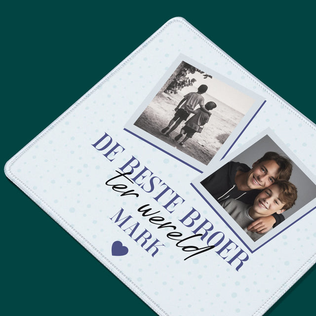 Fotocollage: De Beste Broer - Muismat