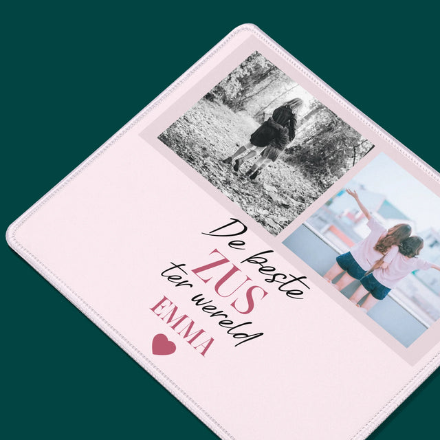 Fotocollage: De Beste Zus - Muismat