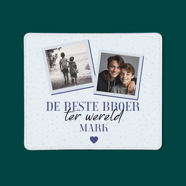 Fotocollage: De Beste Broer - Muismat