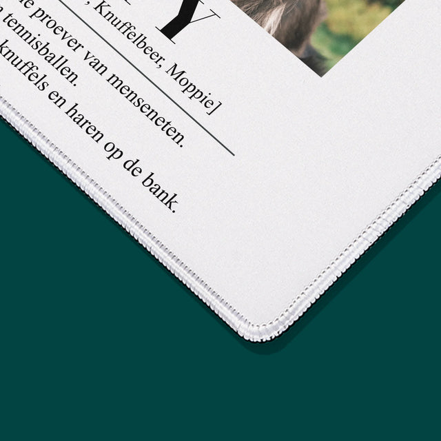 Foto En Handtekening: Huisdier Definitie - Muismat