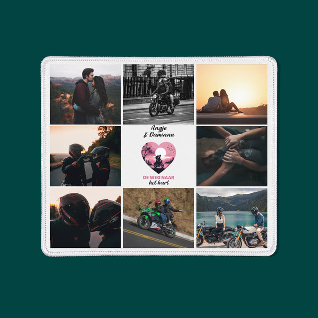 Fotocollage: De Weg Naar Het Hart - Muismat