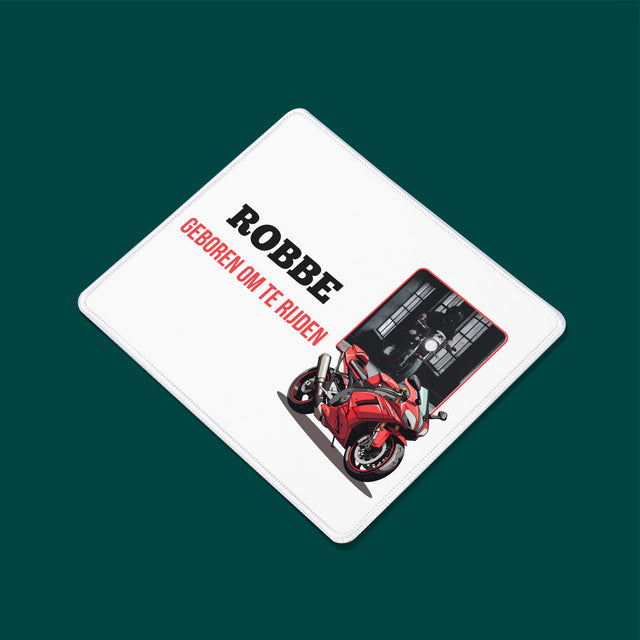 Foto En Handtekening: Geboren Om Te Rijden - Muismat