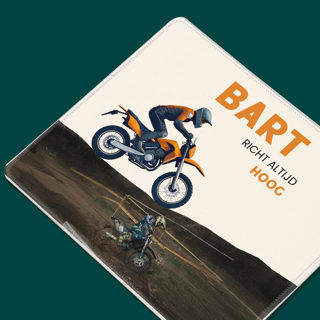 Foto En Handtekening: Richt Altijd Hoog - Muismat