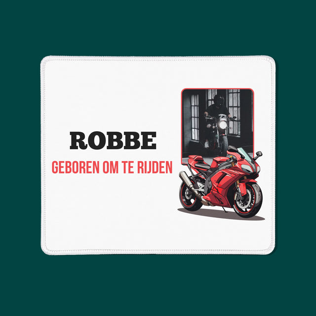 Foto En Handtekening: Geboren Om Te Rijden - Muismat