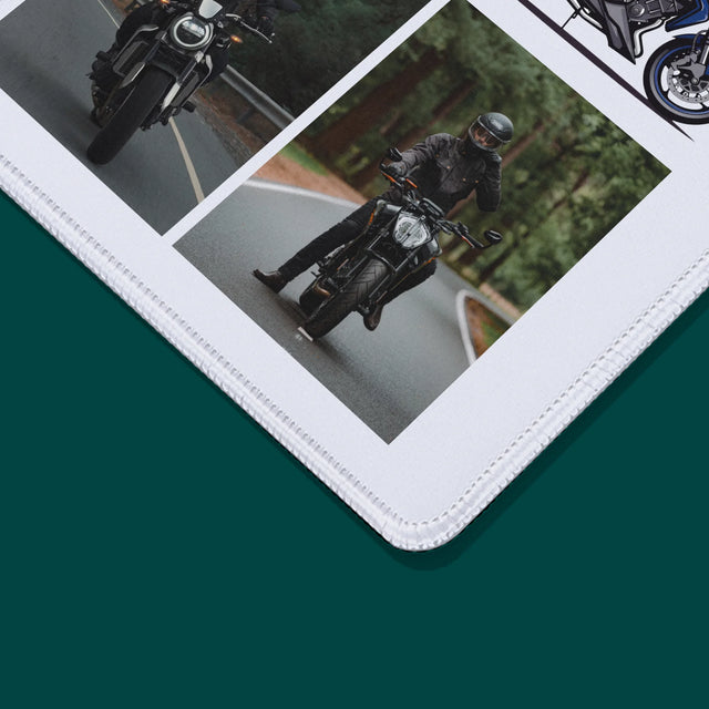 Fotocollage: Rijden Zit In Zijn Bloed - Muismat